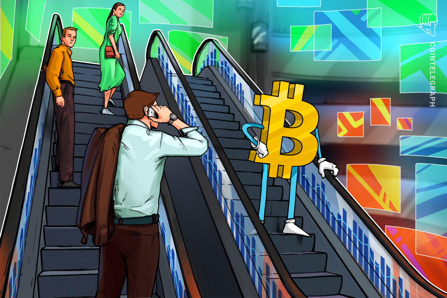 market-fall-escalator-down-price