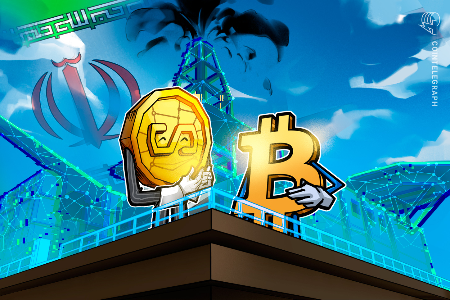 oil-bitcoin-coin-stablecoin-blockchain-sky-platform-production-iran