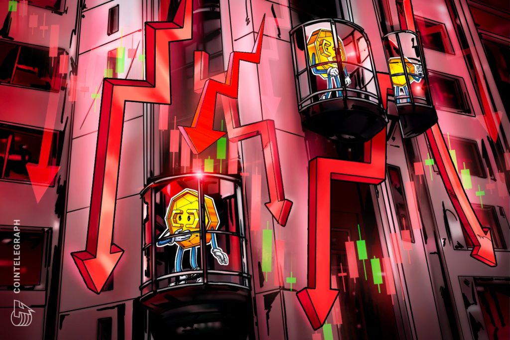 red-falling-elevator-markets-down